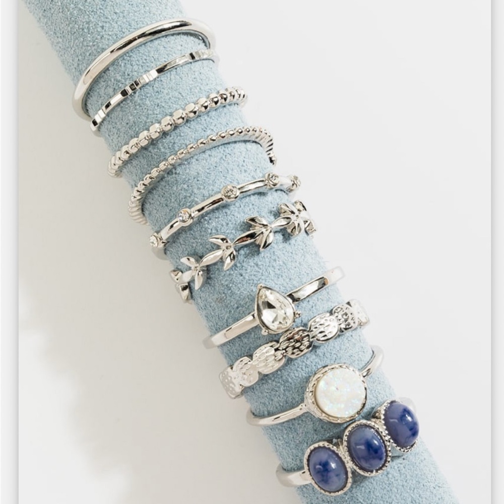 Francesca's Collections Ring Stacking Set NWT Size 8
